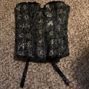 Black and Gold Corset